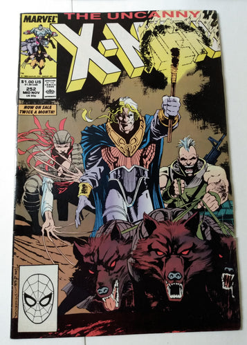 Uncanny X-Men Issue #252 Comic Book November 1989 Marvel Comics Reavers - TulipStuff