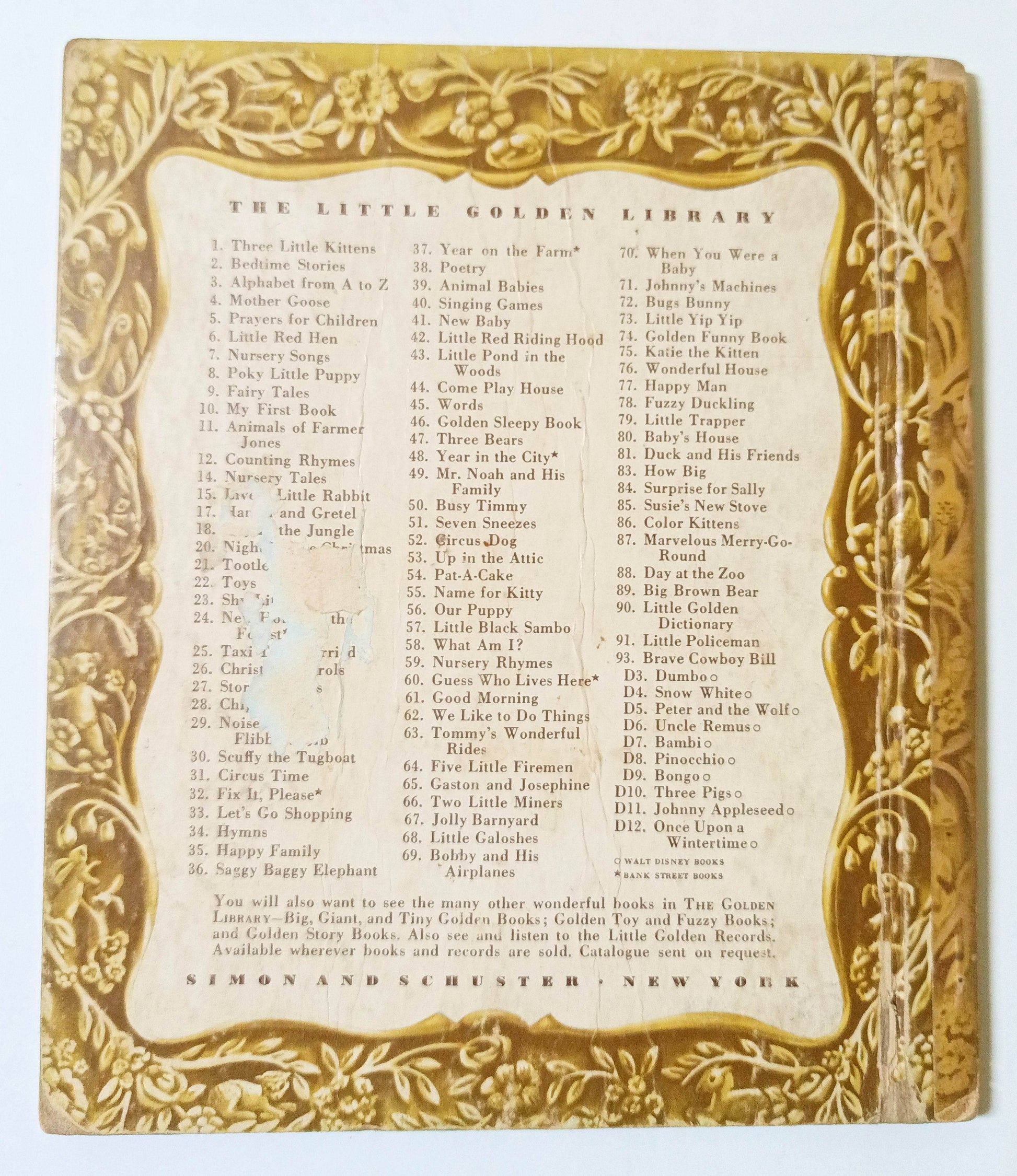 Walt Disney's Uncle Remus Joel Chandler Harris Little Golden Book 1947 - TulipStuff