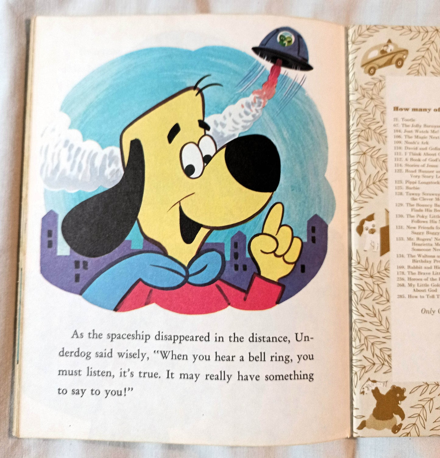 Underdog And The Disappearing Ice Cream Little Golden Book 1975 - TulipStuff
