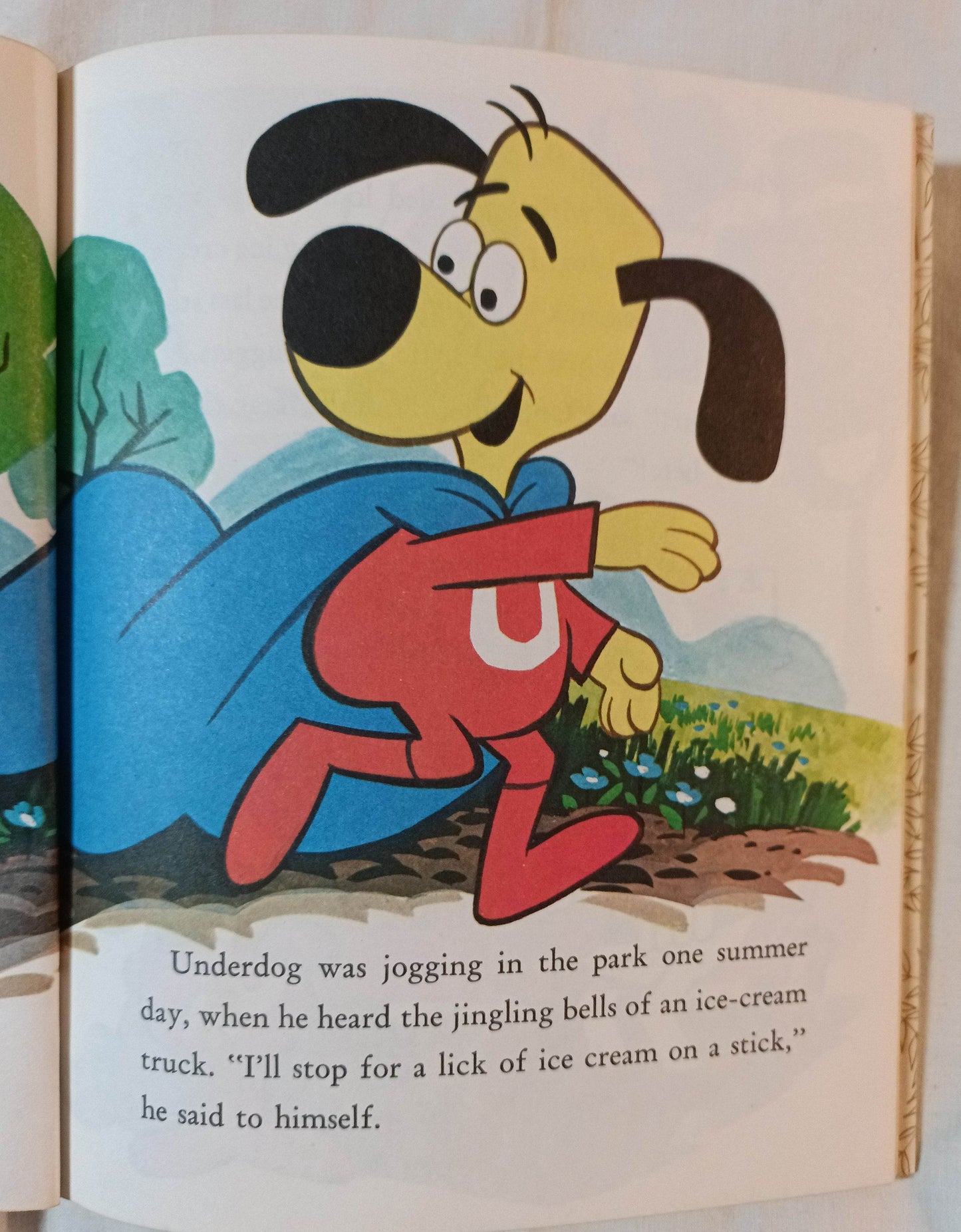 Underdog And The Disappearing Ice Cream Little Golden Book 1975 - TulipStuff