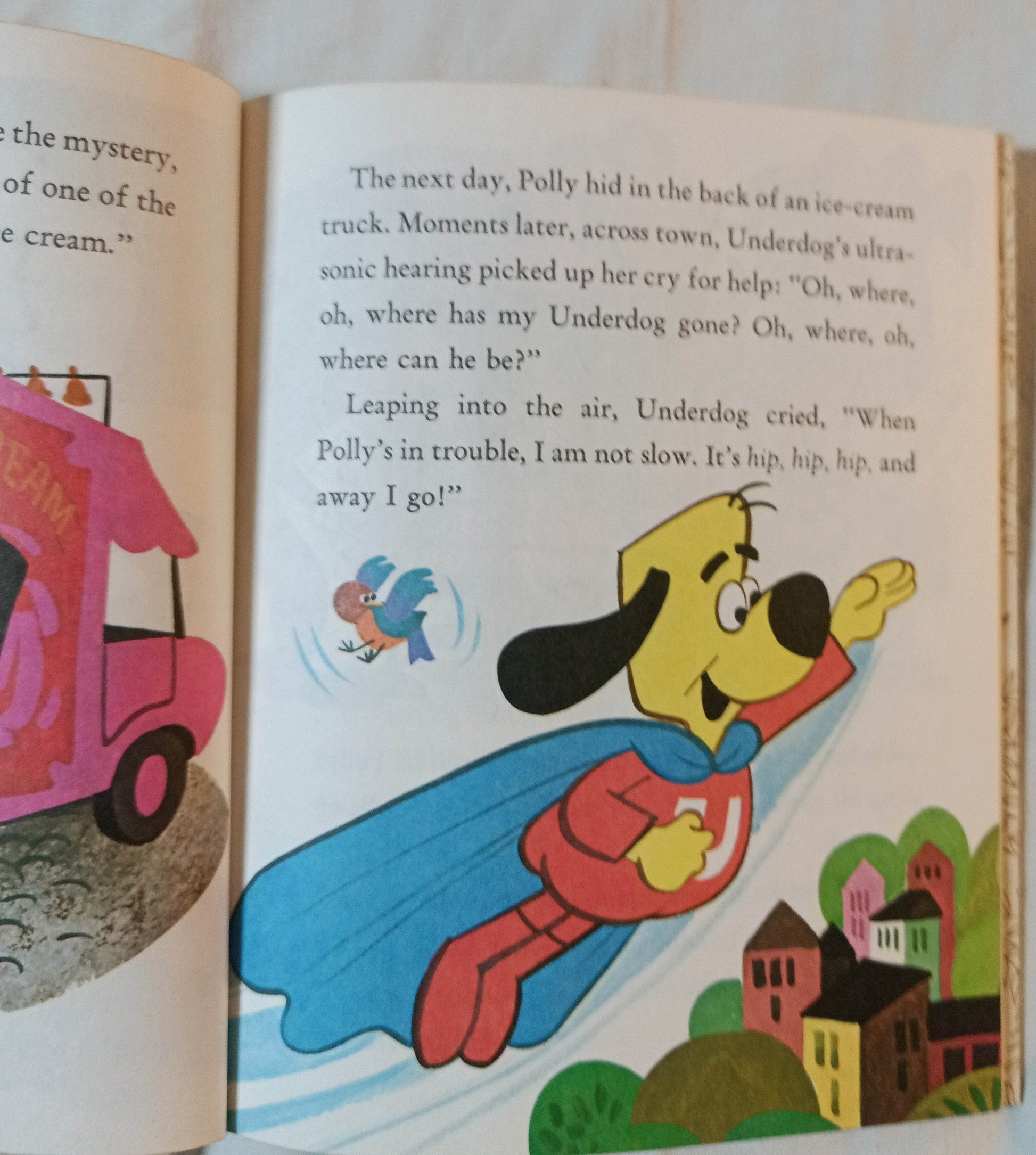 Underdog And The Disappearing Ice Cream Little Golden Book 1975 - TulipStuff
