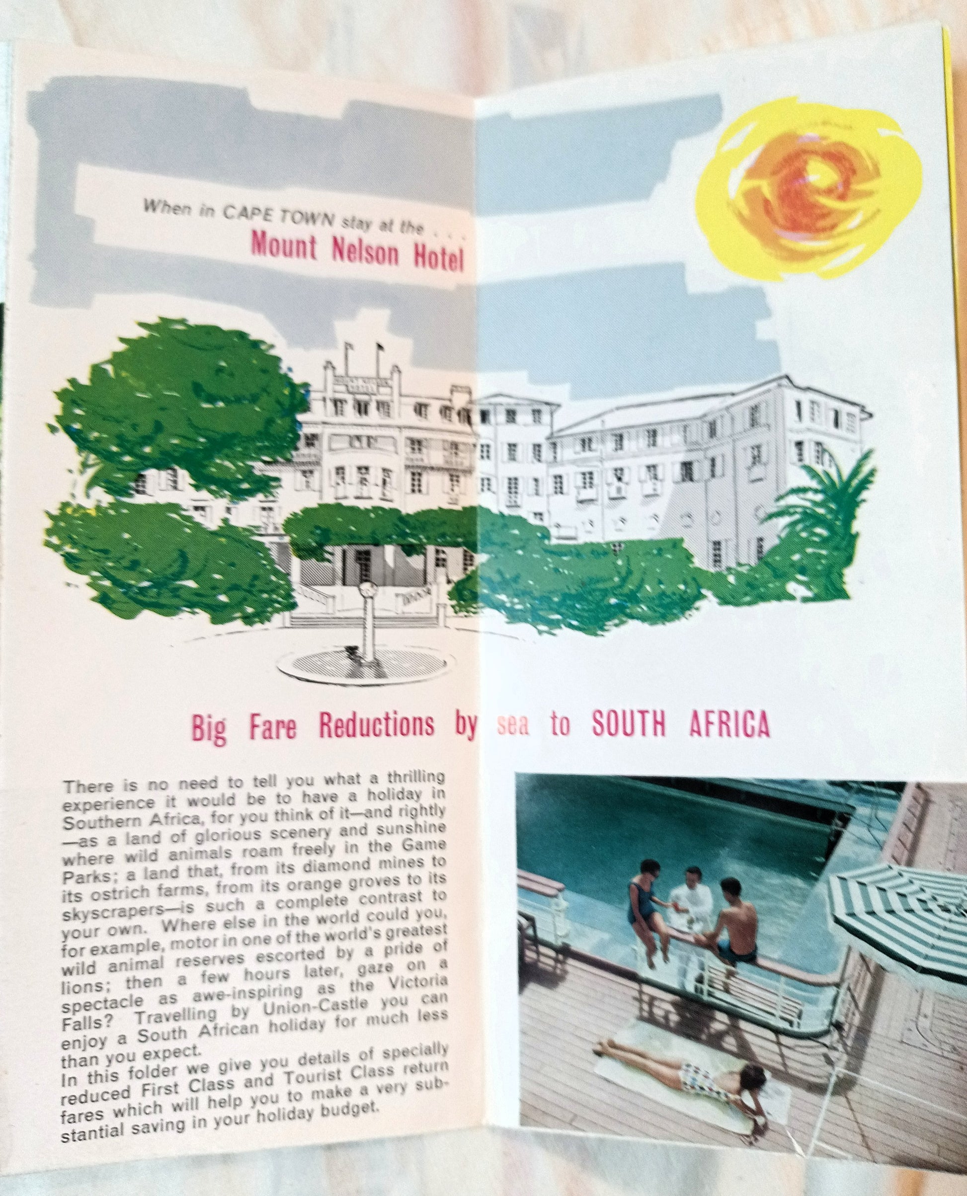 Union-Castle Line 1962 South Africa Holiday Tours Cruise Brochure - TulipStuff