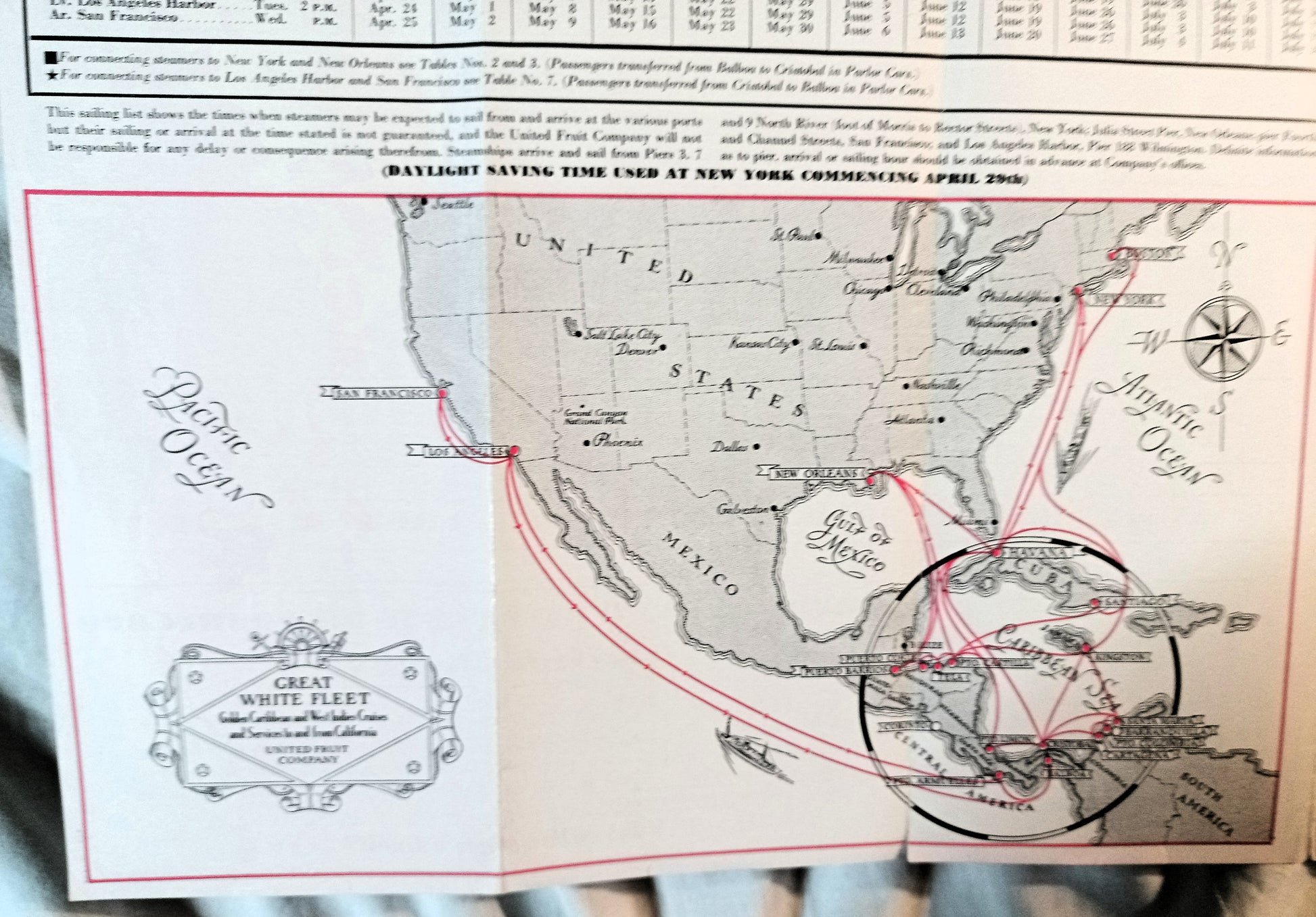 United Fruit Company Steamship Service Great White Fleet Brochure 1934 - TulipStuff