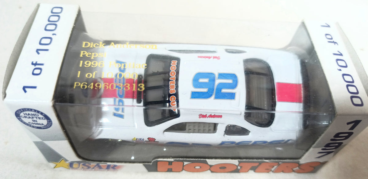 Action USAR Hooters Racing Dick Anderson #92 Pepsi 1996 Pontiac - TulipStuff