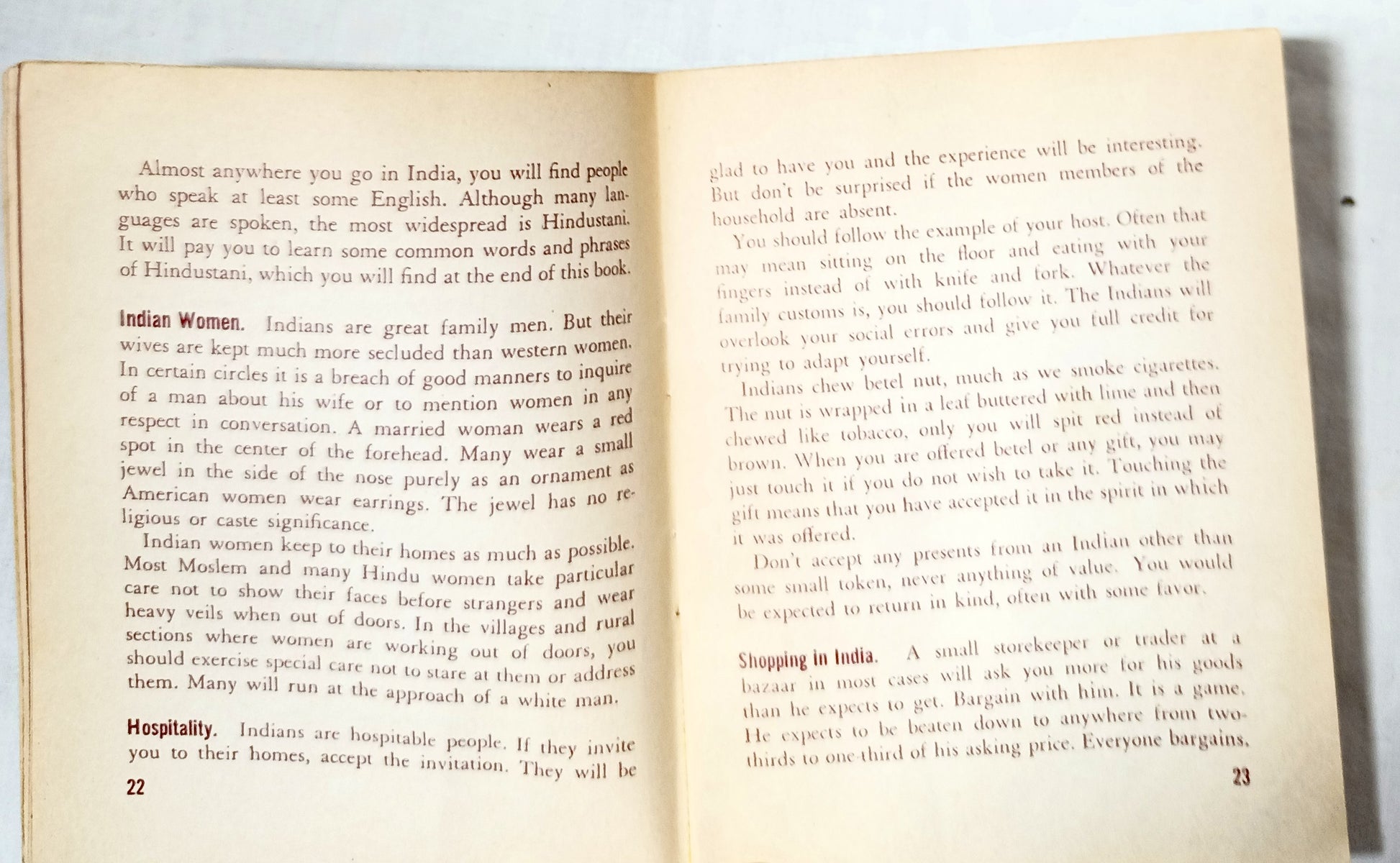 United States Army A Pocket Guide To India World War II WW2 1942 - TulipStuff