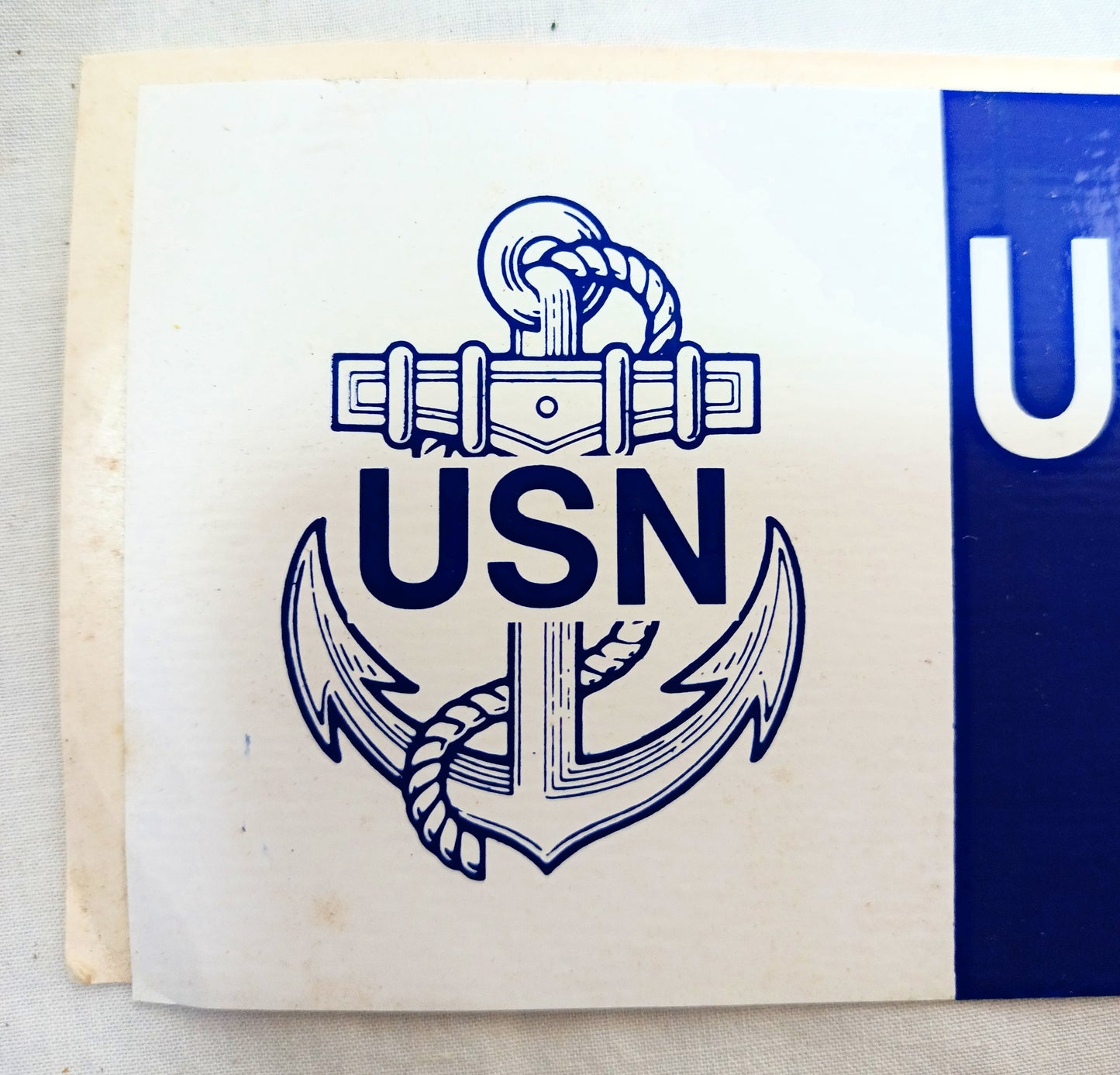 US Navy USS Cascade AD-16 Destroyer Tender Bumper Sticker 1960's - TulipStuff