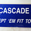 US Navy USS Cascade AD-16 Destroyer Tender Bumper Sticker 1960's - TulipStuff