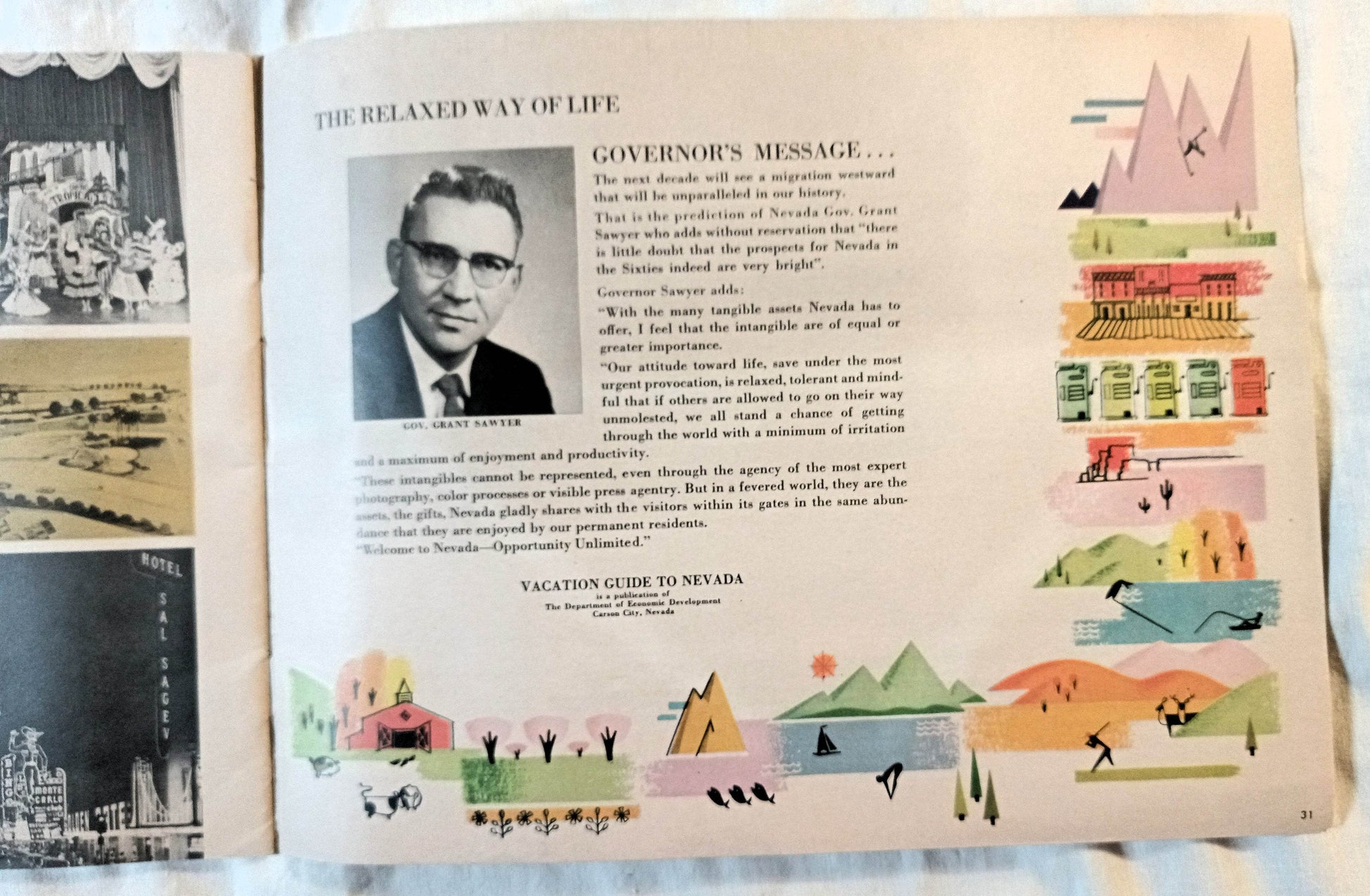Vacation Guide To Nevada Visitors Photo Booklet 1959 - TulipStuff