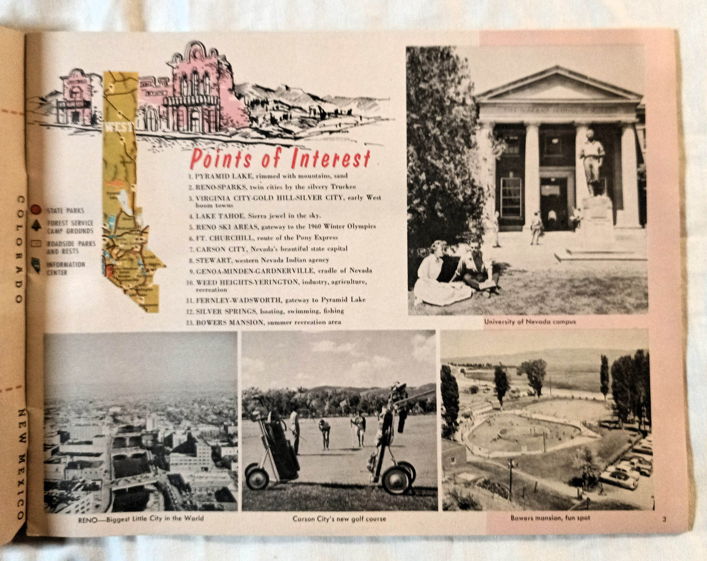 Vacation Guide To Nevada Visitors Photo Booklet 1959 - TulipStuff