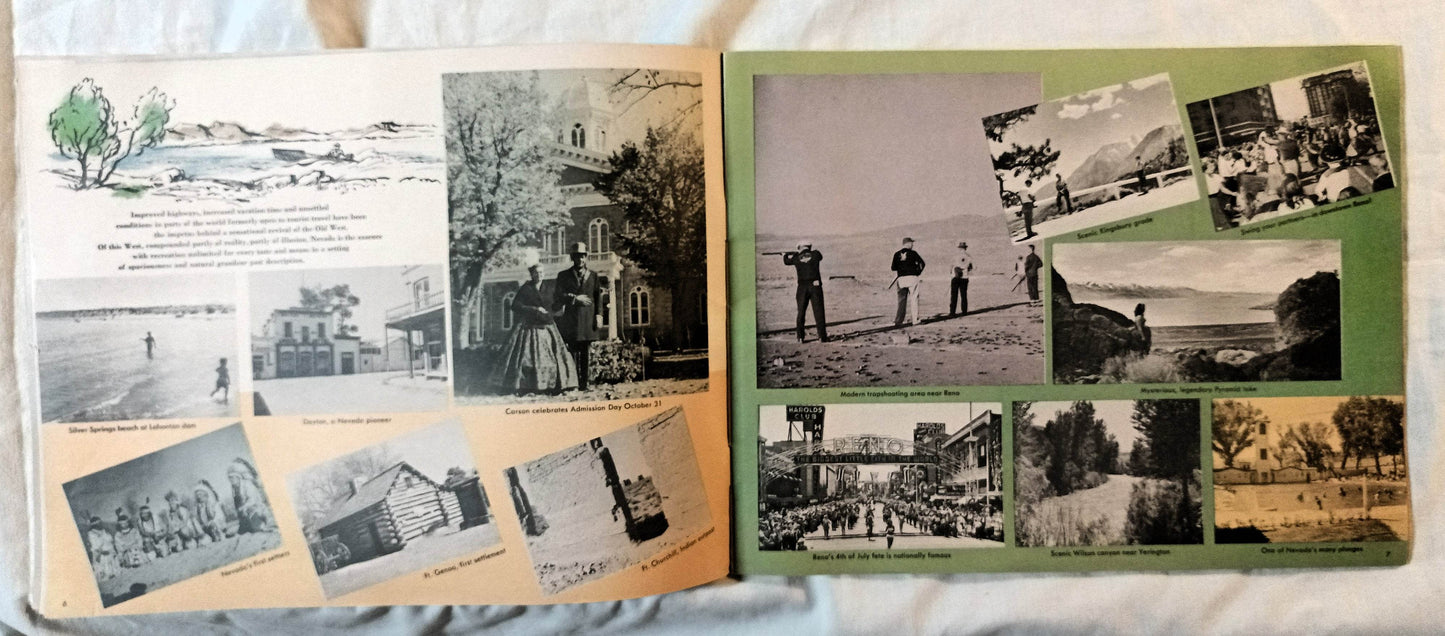Vacation Guide To Nevada Visitors Photo Booklet 1959 - TulipStuff