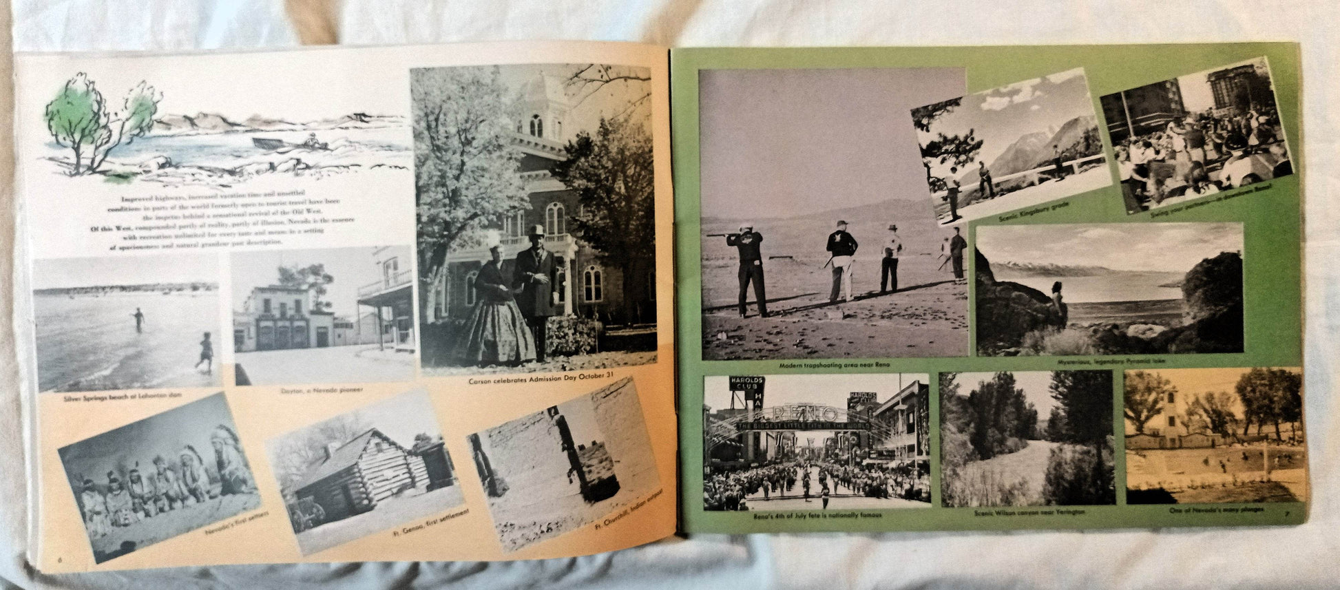 Vacation Guide To Nevada Visitors Photo Booklet 1959 - TulipStuff