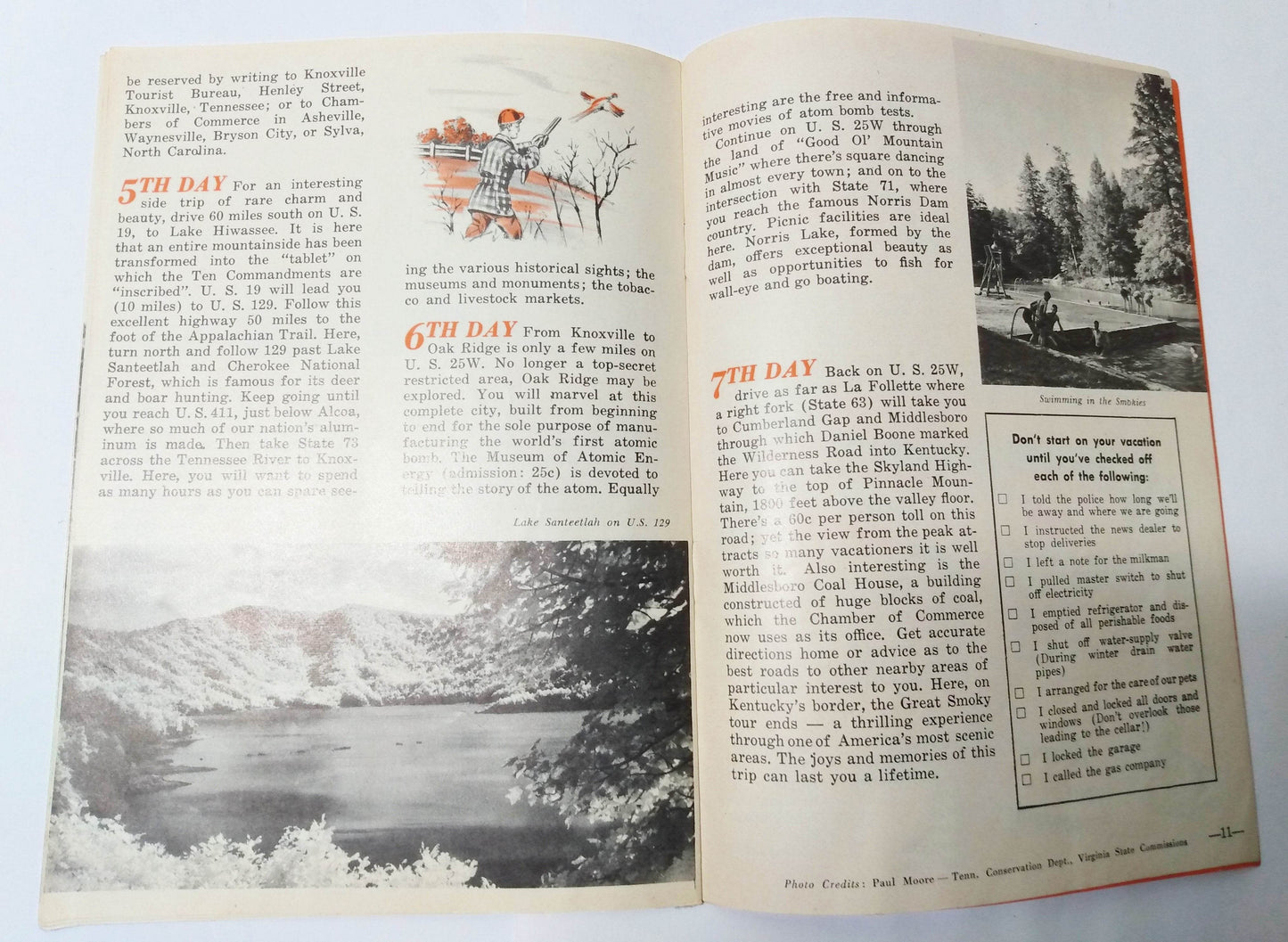 Vacationland America Great Smoky Nat'l Park John Cameron Swayze 1953 - TulipStuff