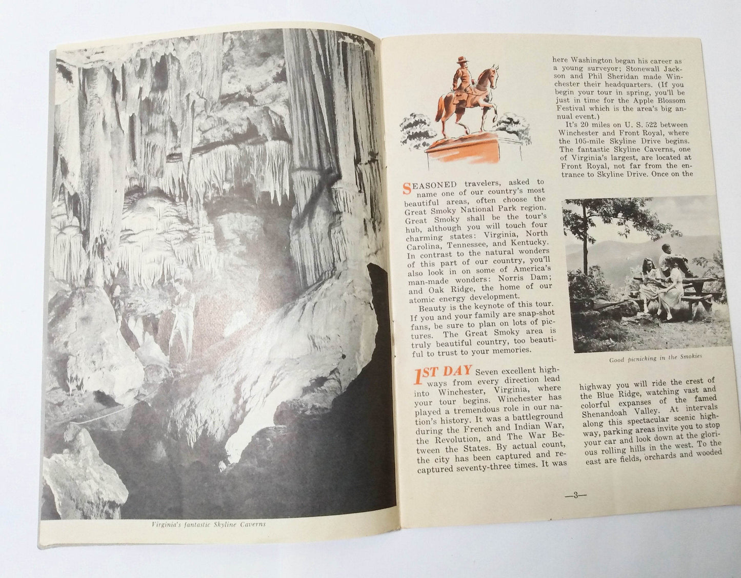 Vacationland America Great Smoky Nat'l Park John Cameron Swayze 1953 - TulipStuff