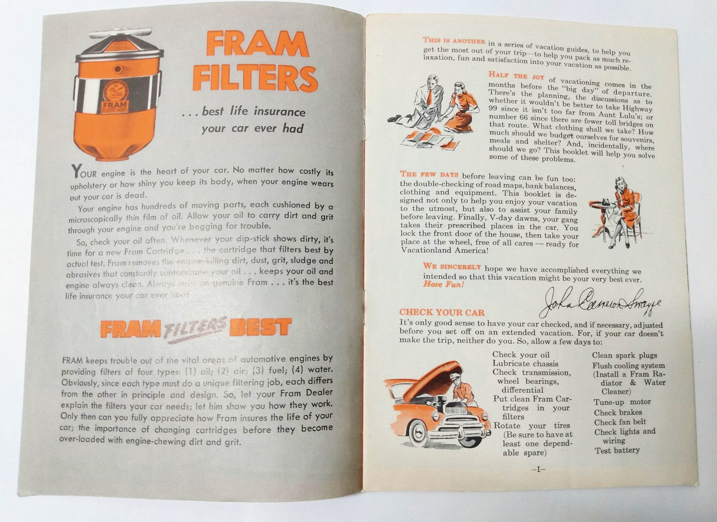 Vacationland America Great Smoky Nat'l Park John Cameron Swayze 1953 - TulipStuff