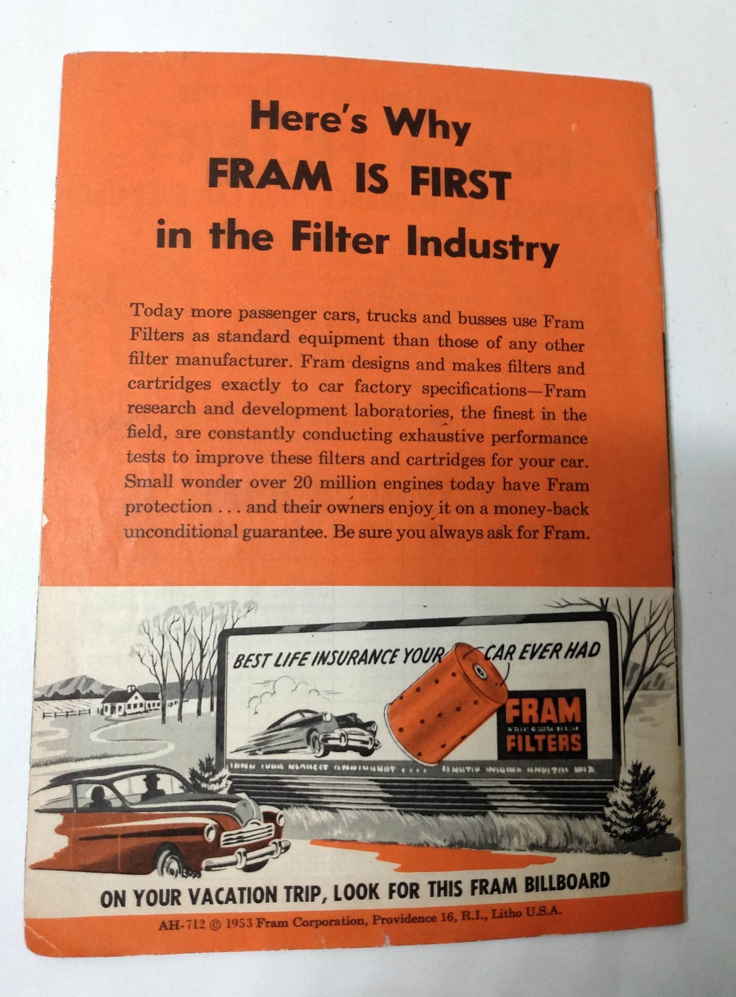 Vacationland America Northern California John Cameron Swayze Fram 1953 - TulipStuff