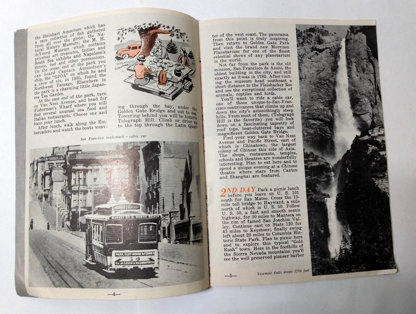 Vacationland America Northern California John Cameron Swayze Fram 1953 - TulipStuff