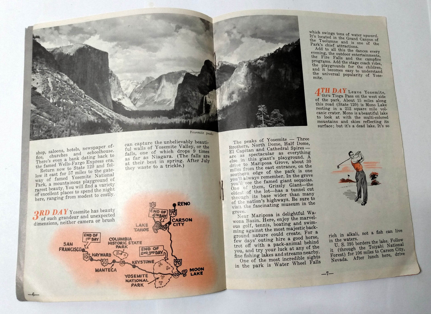 Vacationland America Northern California John Cameron Swayze Fram 1953 - TulipStuff