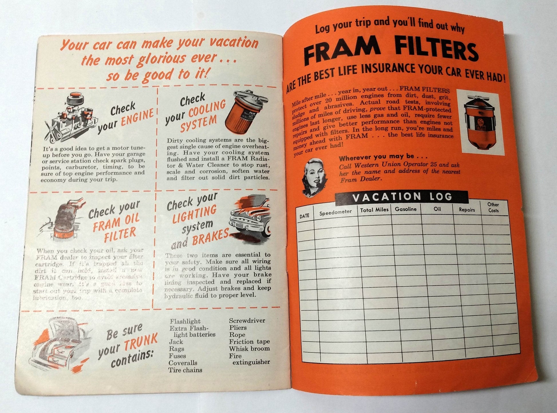 Vacationland America Northern California John Cameron Swayze Fram 1953 - TulipStuff