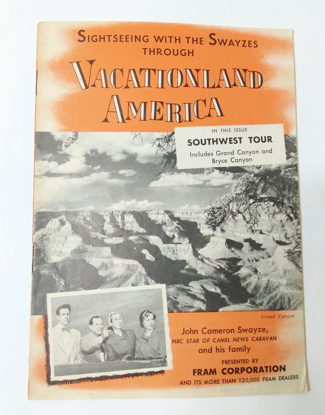 Vacationland America Southwest Tour John Cameron Swayze Fram 1953 - TulipStuff