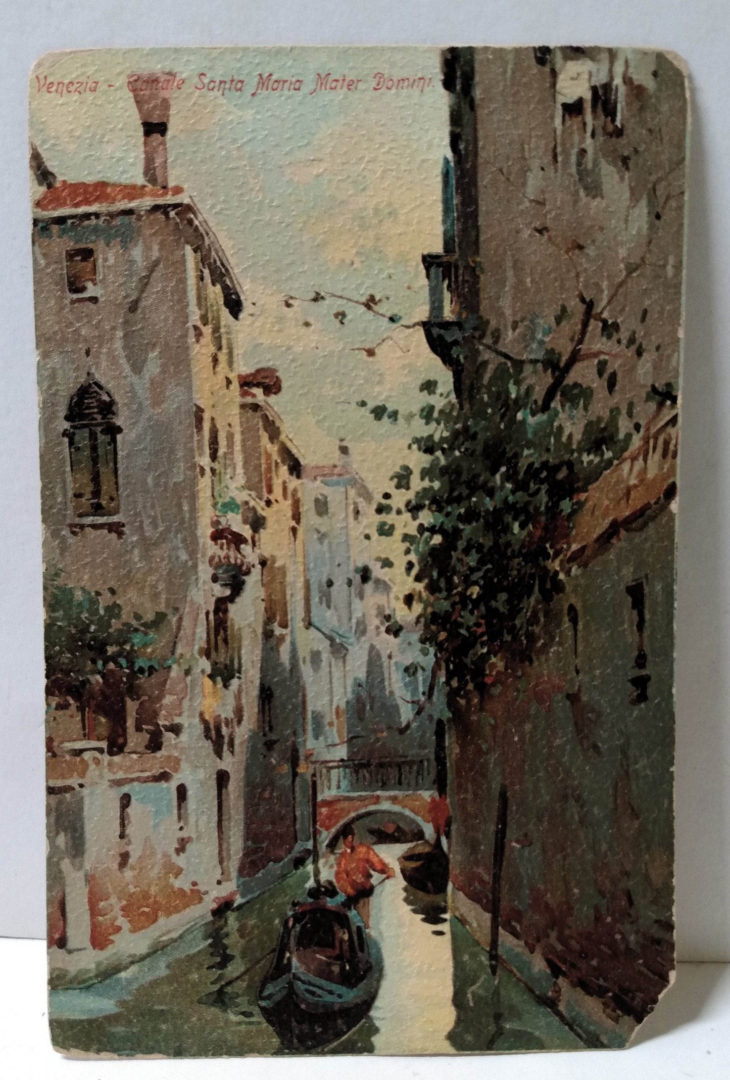 Venezia Canale Santa Maria Mater Domini 1900's Undivided Back Italy - TulipStuff