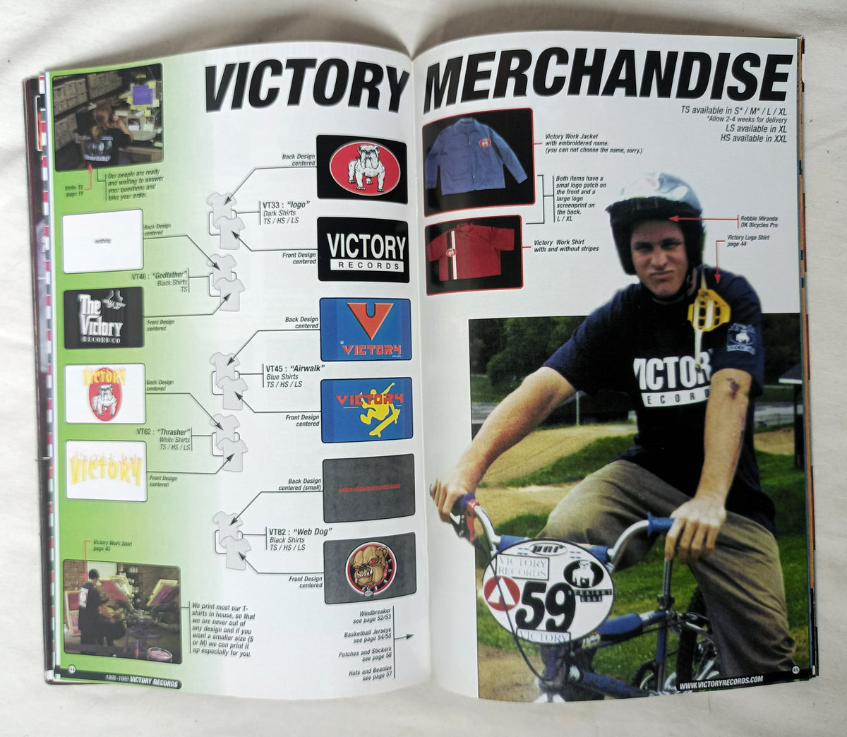 Victory Records Catalog 1998-99 Hatebreed WarZone Earth Crisis CFA - TulipStuff