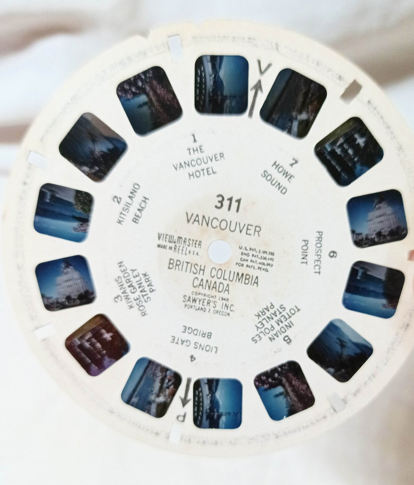 View-Master Reel Vancouver British Columbia Canada 380 Sawyer's 1948 - TulipStuff