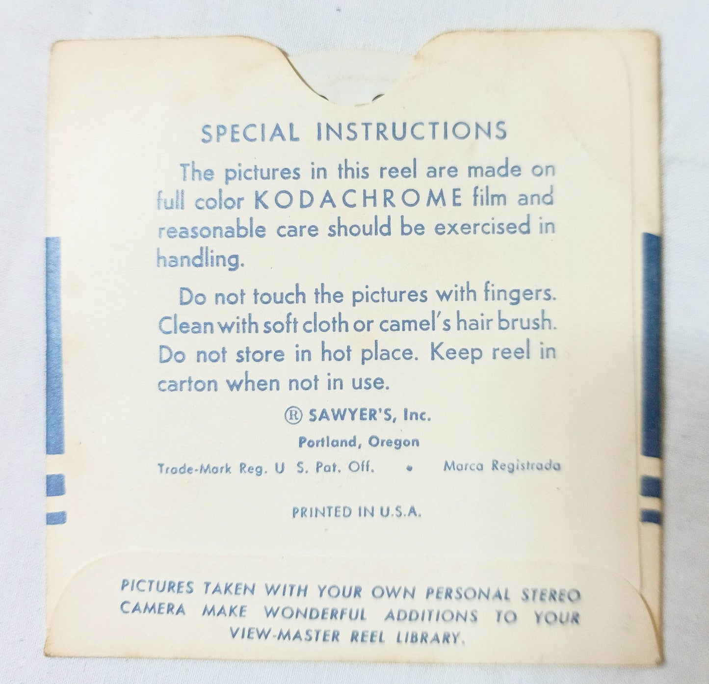 View-Master Reel Indian Days Banff Alberta 320 Sawyer's 1948 - TulipStuff