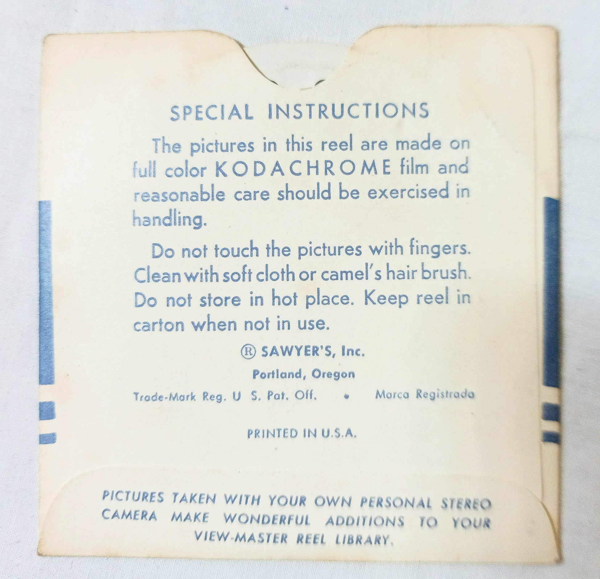 View-Master Reel Indian Days Banff Alberta 320 Sawyer's 1948 - TulipStuff