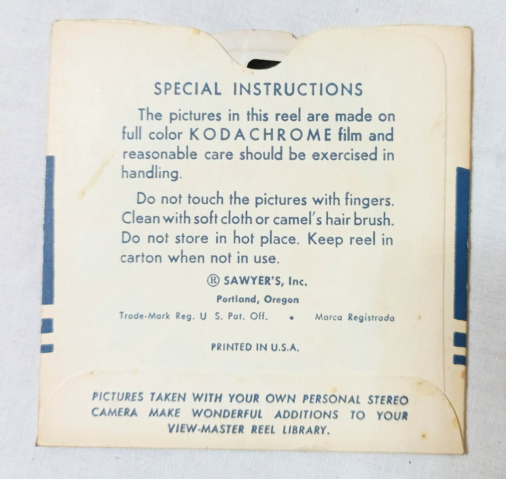 View-Master Reel 322 Calgary Stampede Alberta Canada Sawyer's 1954 - TulipStuff