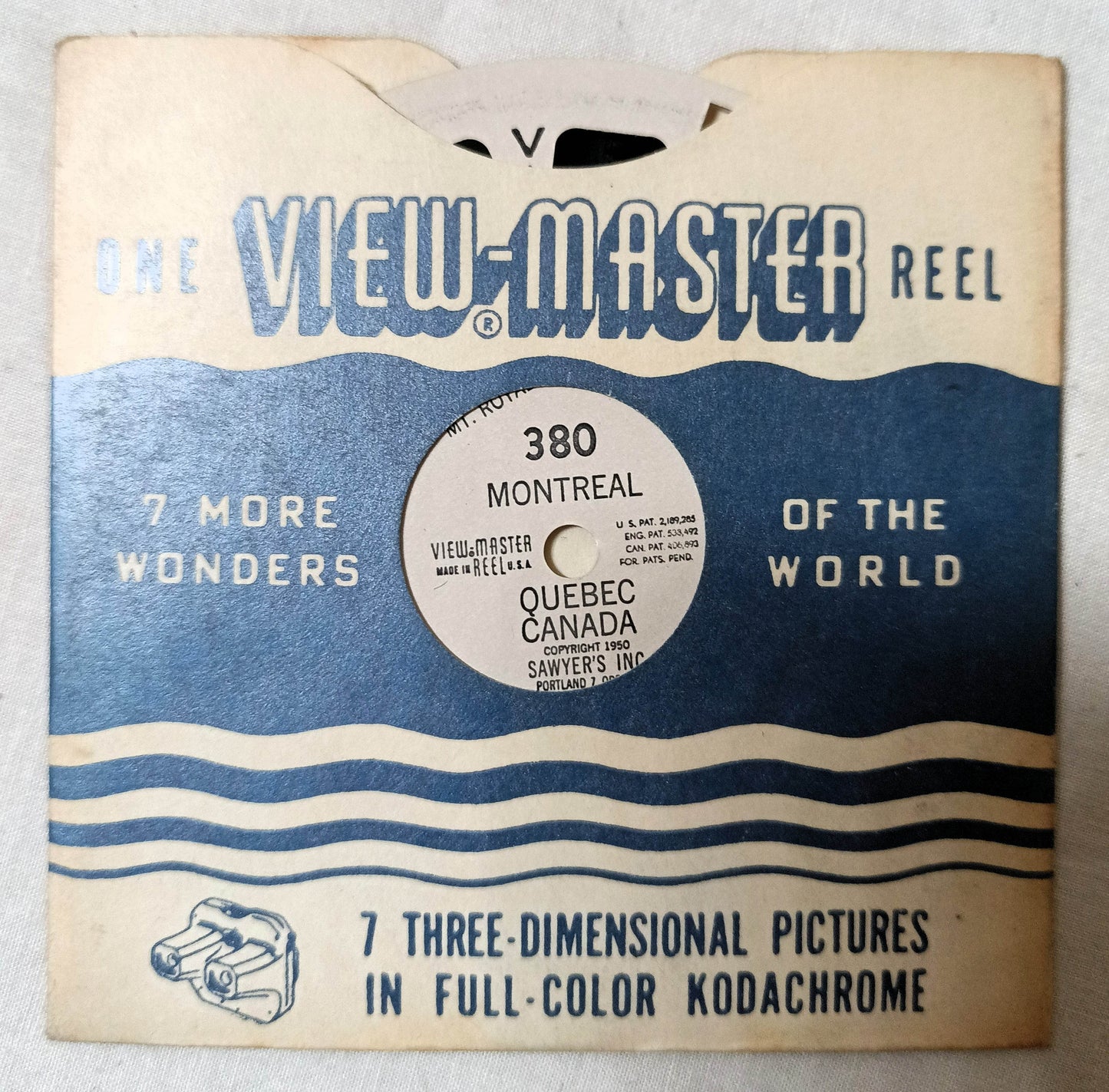 View-Master Reel Montreal Quebec Canada 380 Sawyer's 1946 - TulipStuff