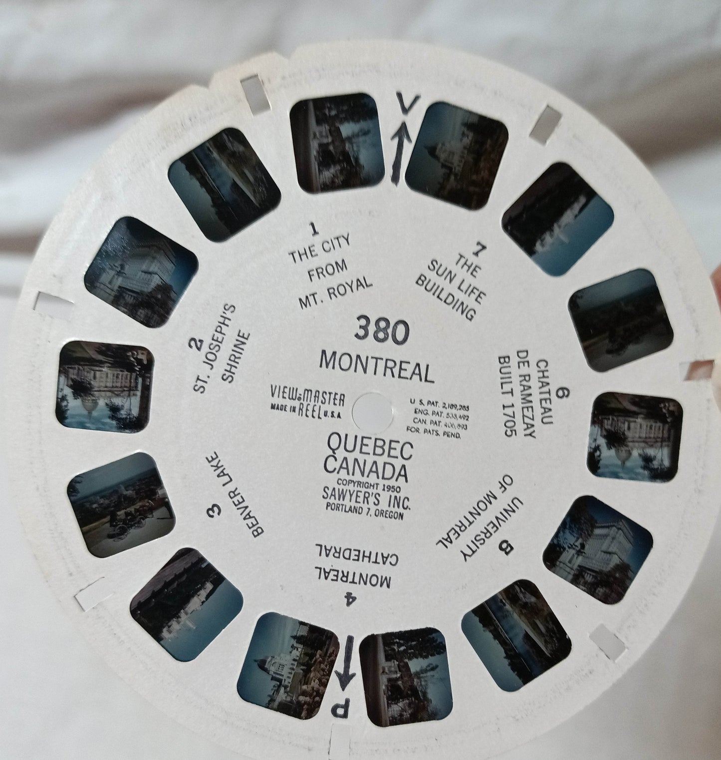 View-Master Reel Montreal Quebec Canada 380 Sawyer's 1946 - TulipStuff