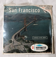 Load image into Gallery viewer, View-Master San Francisco 3-Reel Set A172 Sawyer&#39;s 1965 Lowell Thomas - TulipStuff
