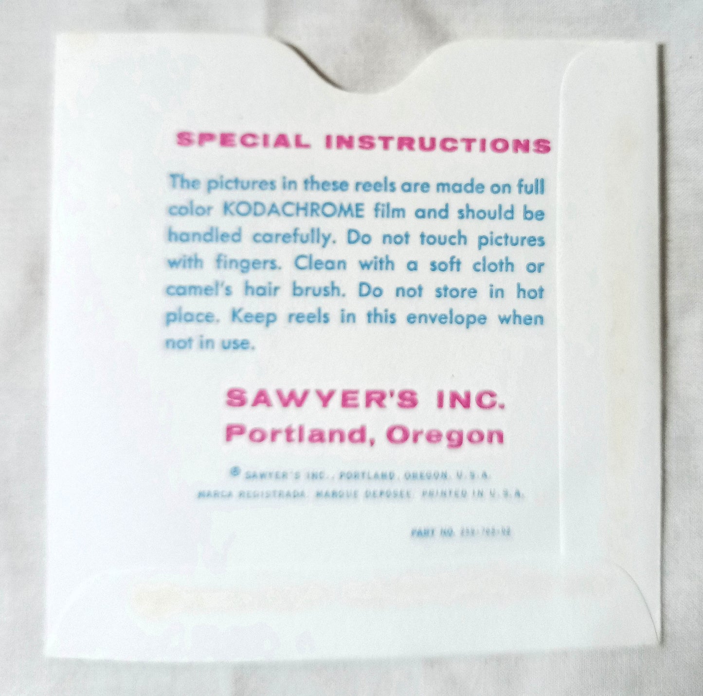 View-Master Yosemite National Park 3-Reel Packet A171 Sawyer's 1965 - TulipStuff