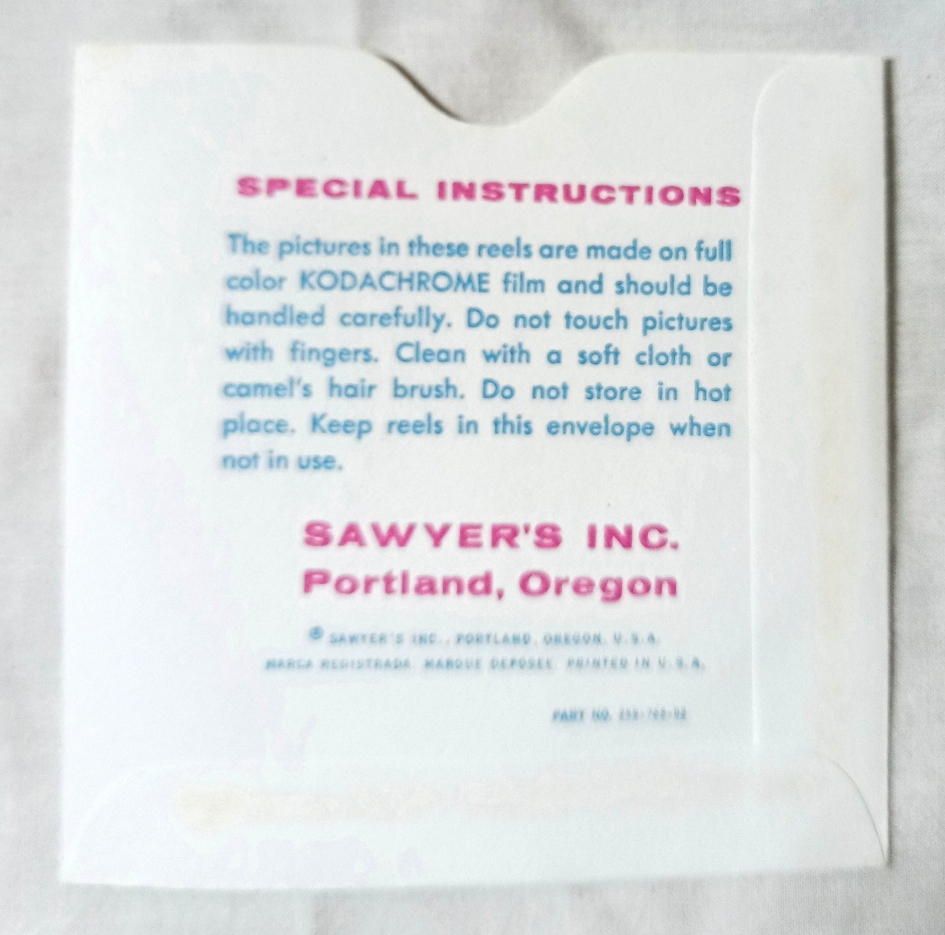 View-Master Yosemite National Park 3-Reel Packet A171 Sawyer's 1965 - TulipStuff