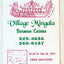 Village Mingala Burmese Restaurant E 7th St Take Out Menu NYC 2000 - TulipStuff