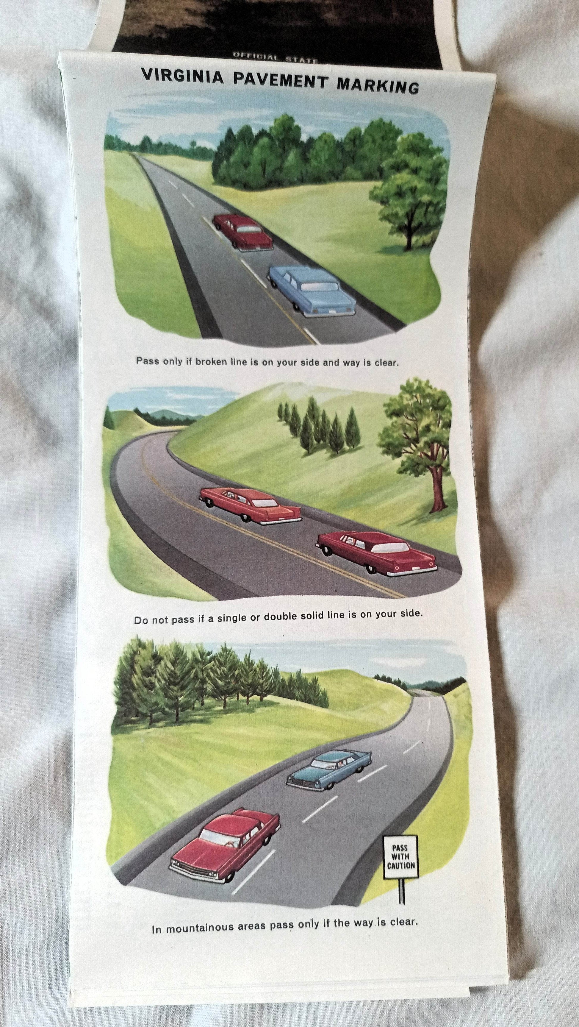 Virginia Official State Highway Map Dept Of Highways 1966 - TulipStuff