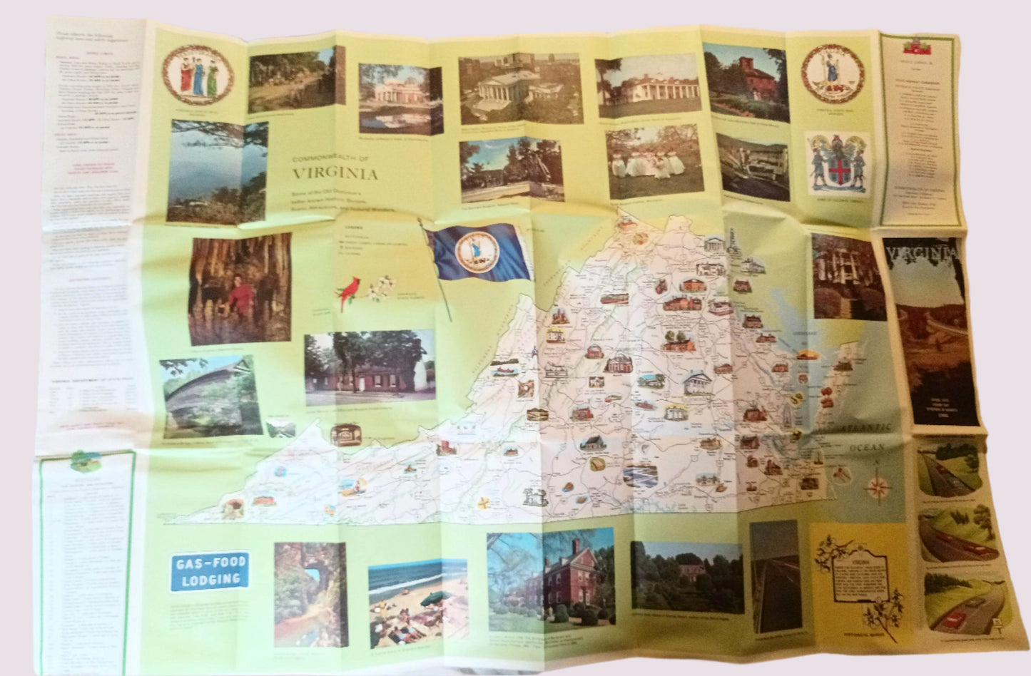 Virginia Official State Highway Map Dept Of Highways 1966 - TulipStuff