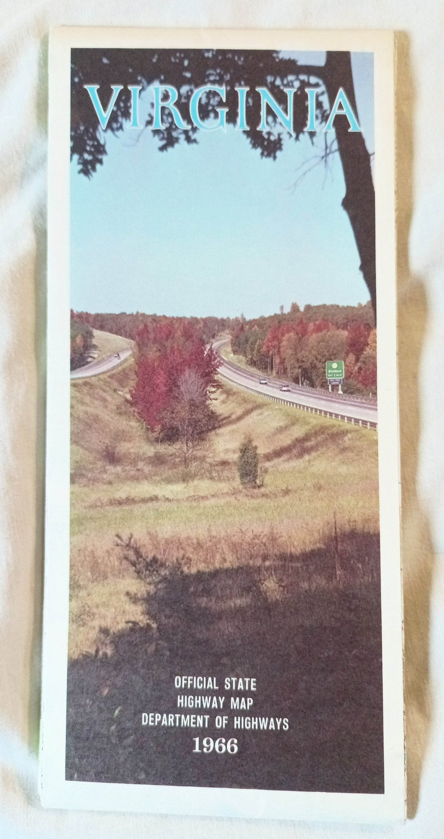 Virginia Official State Highway Map Dept Of Highways 1966 - TulipStuff