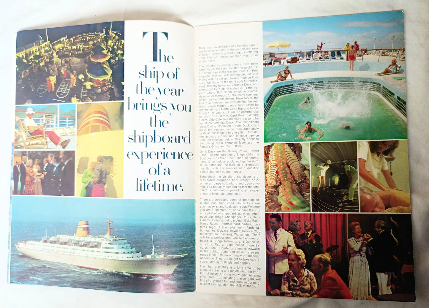 Norwegian America Line ms Vistafjord 1974 Great World Cruise Brochure - TulipStuff