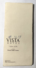 Load image into Gallery viewer, Vista Int&#39;l Hotel World Trade Center NYC Room Welcome Folder 1980&#39;s - TulipStuff
