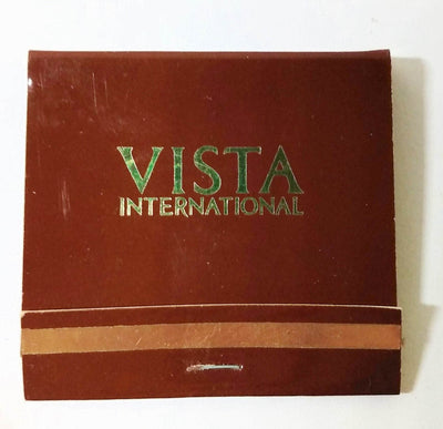 Vista International Hotel World Trade Center NYC Matchbook 1980's Purple - TulipStuff