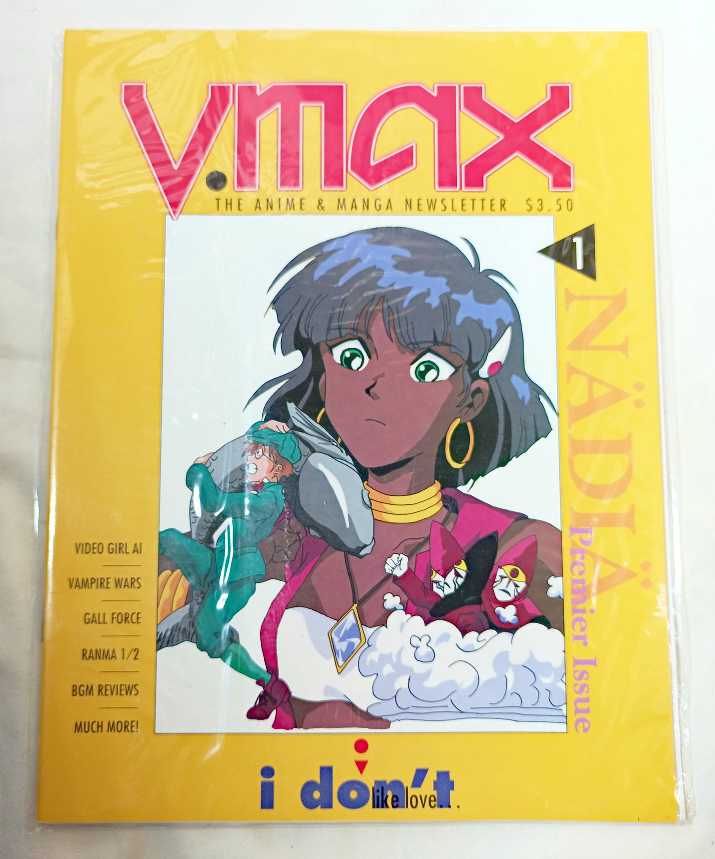 V.Max The Anime & Manga Newsletter Volume 1 Issue 1 1991 Nadia - TulipStuff