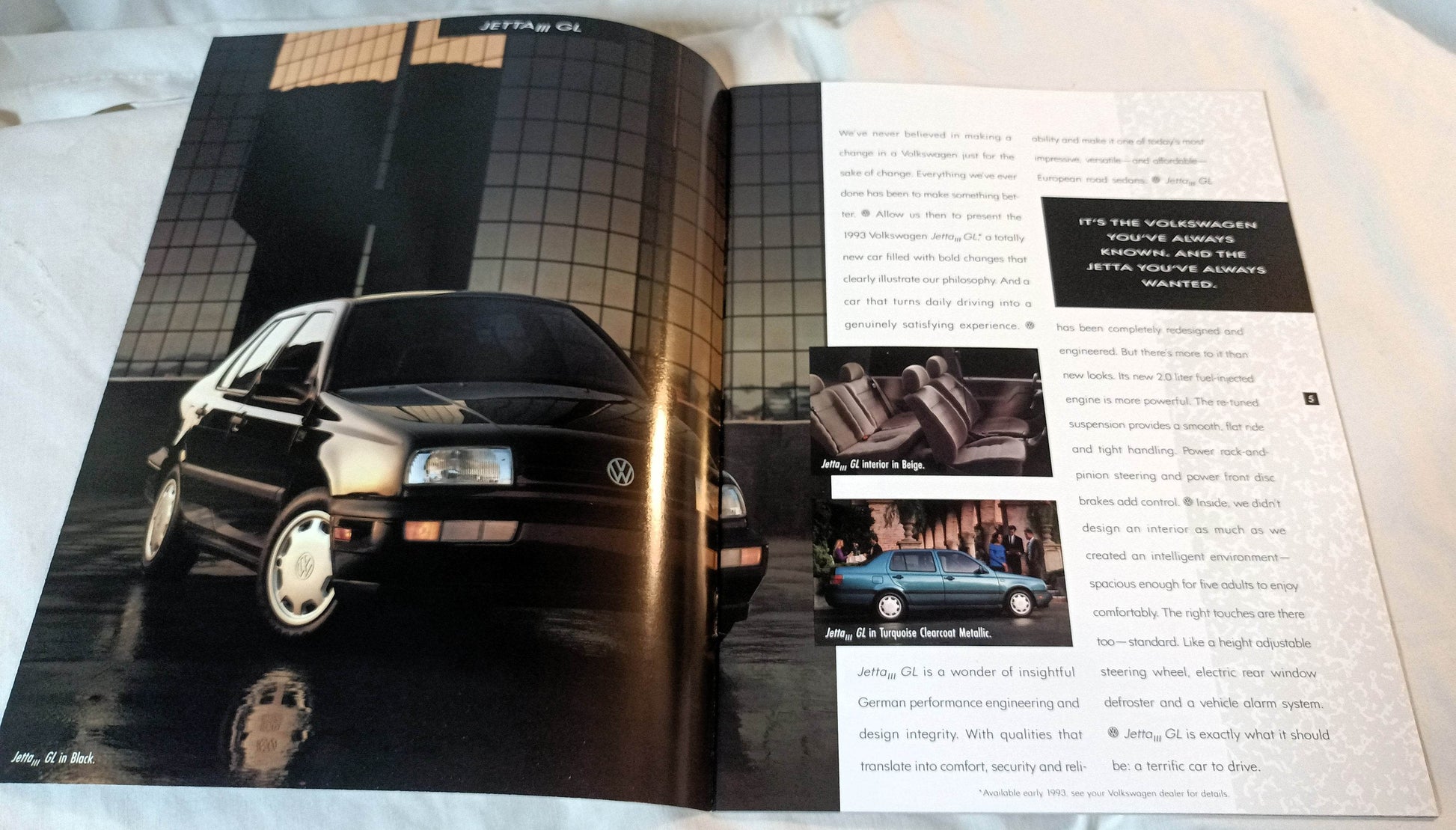 Volkswagen 1993 Full Line Dealer Sales Brochure Jetta Golf EuroVan Fox - TulipStuff