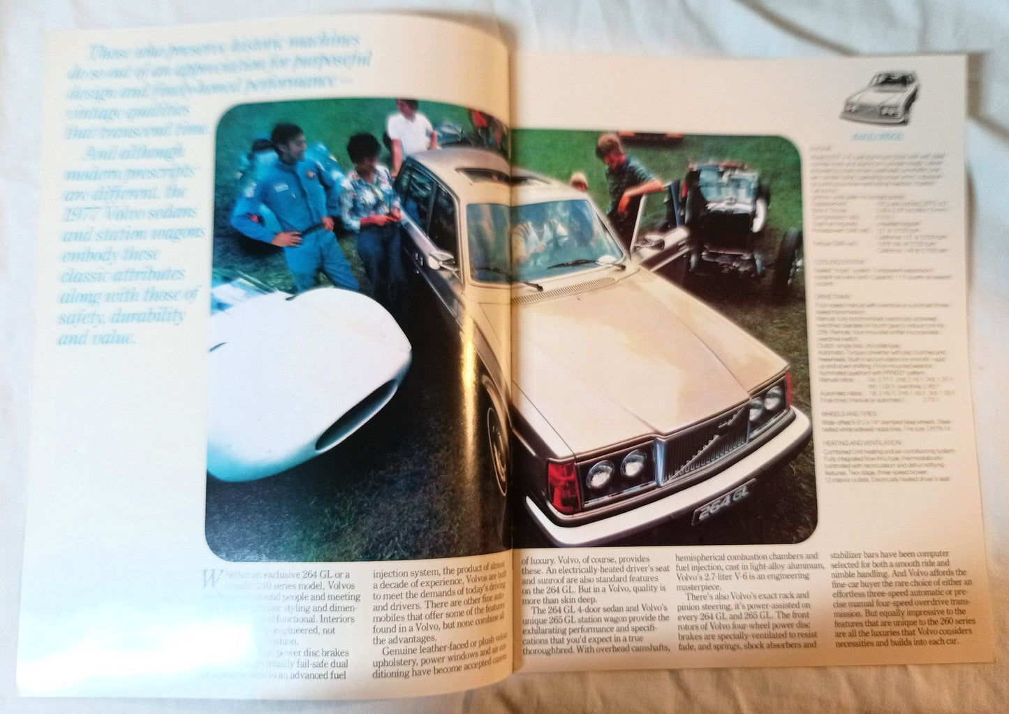 Volvo US Dealer Sales Brochure 1977  242 244 245 and 264GL 265GL - TulipStuff