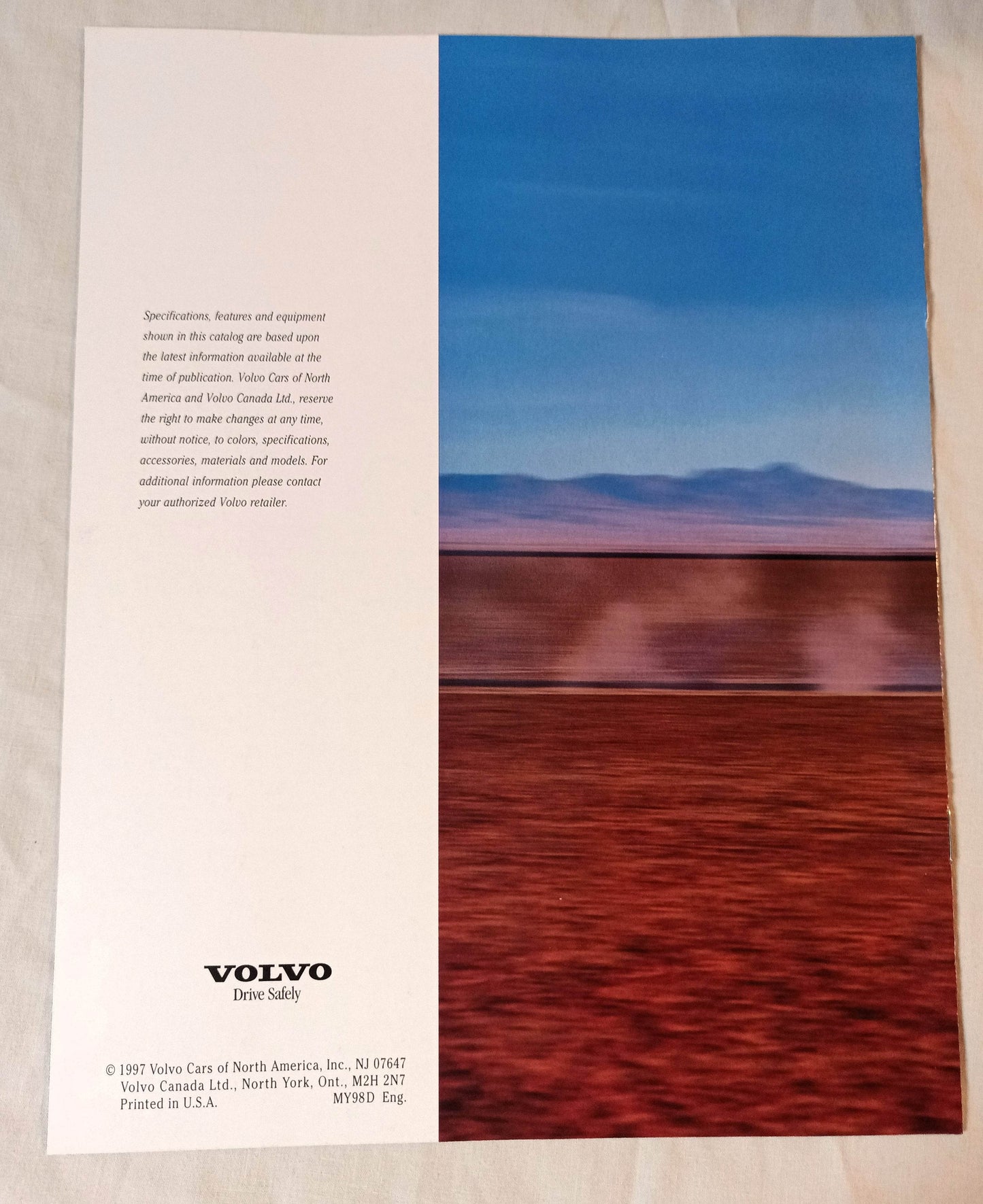 Volvo US Full Line Dealer Sales Brochure 1998 C70 S70 C70 S90 V90 - TulipStuff
