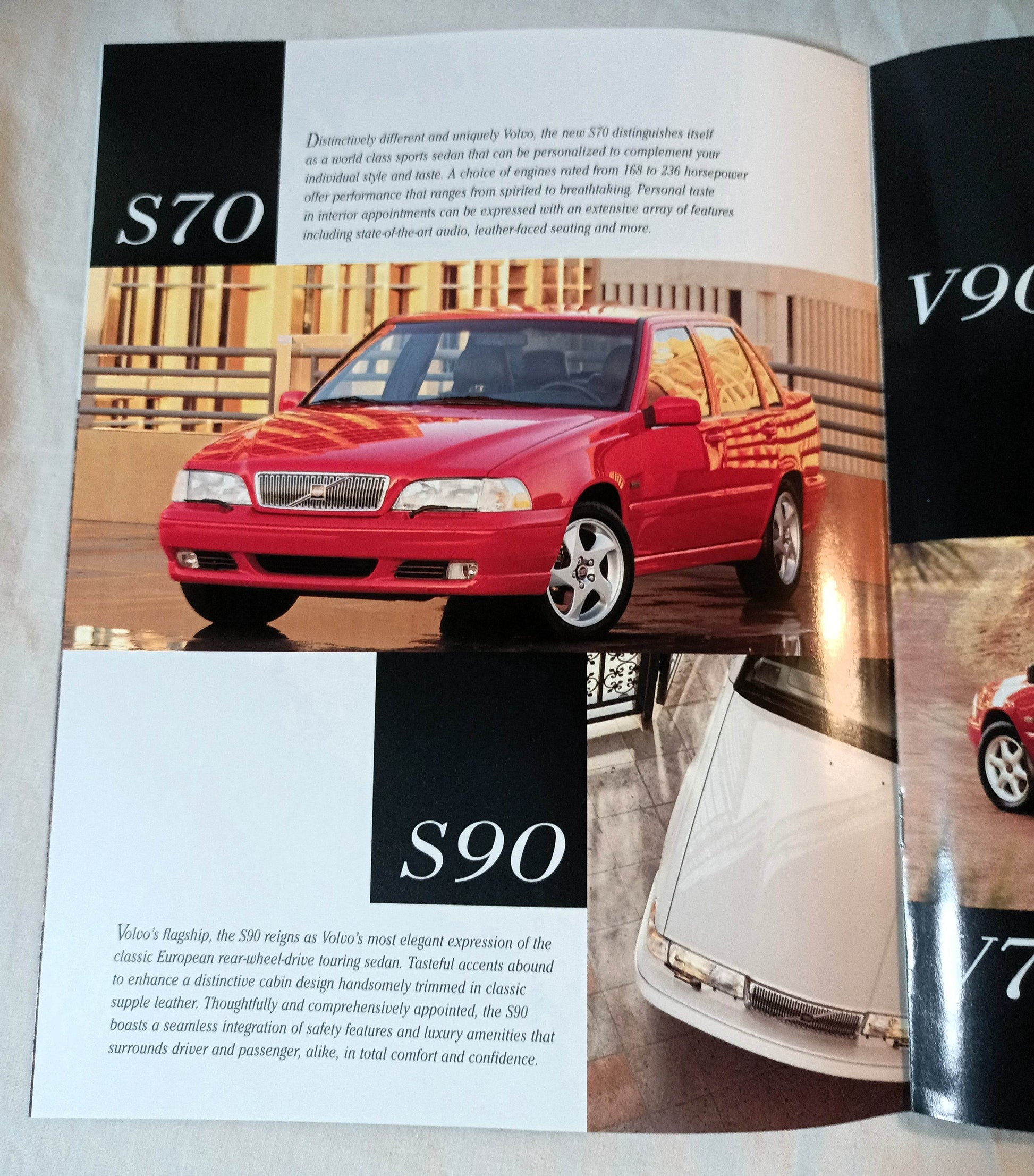 Volvo US Full Line Dealer Sales Brochure 1998 C70 S70 C70 S90 V90 - TulipStuff