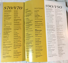 Load image into Gallery viewer, Volvo US Full Line Dealer Sales Brochure 1998 C70 S70 C70 S90 V90 - TulipStuff
