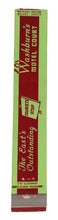 Load image into Gallery viewer, Washburn&#39;s Motel Court US 301 Rocky Mount NC Matchbook Cover 1950&#39;s - TulipStuff
