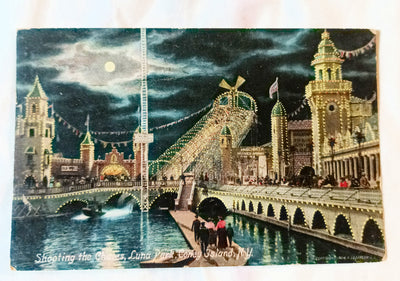 Shooting The Chutes Water Ride Luna Park Coney Island Brooklyn NY 1904 - TulipStuff