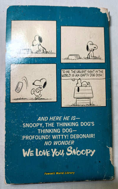 We Love You Snoopy Peanuts Charles M Schulz 1962 Printing Fawcett Crest - TulipStuff